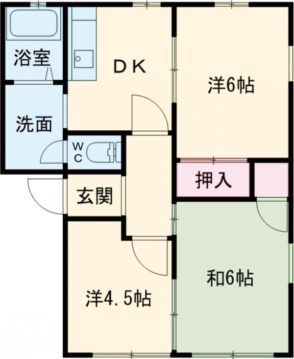 レジデンスみなみの間取り