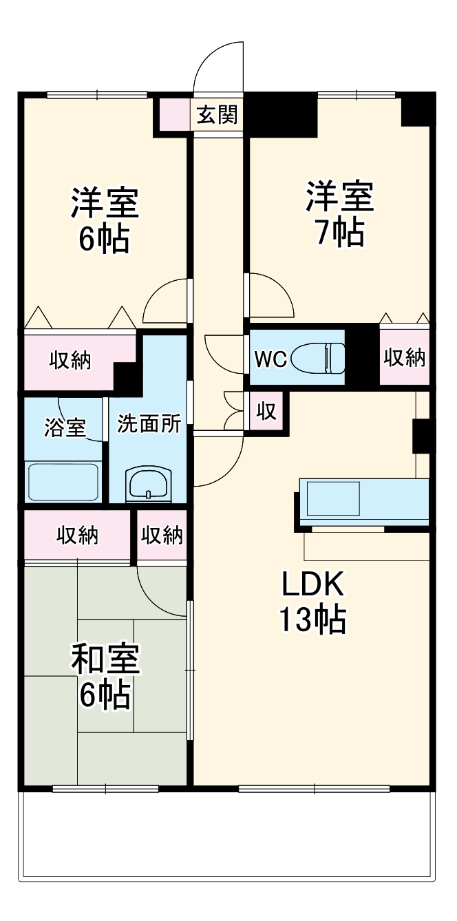 シャルム検見川の間取り