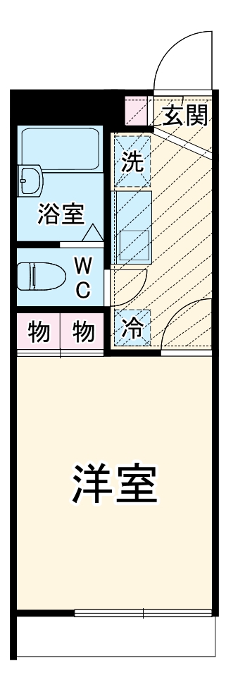 レオパレスニュー千葉ハイツ Bの間取り