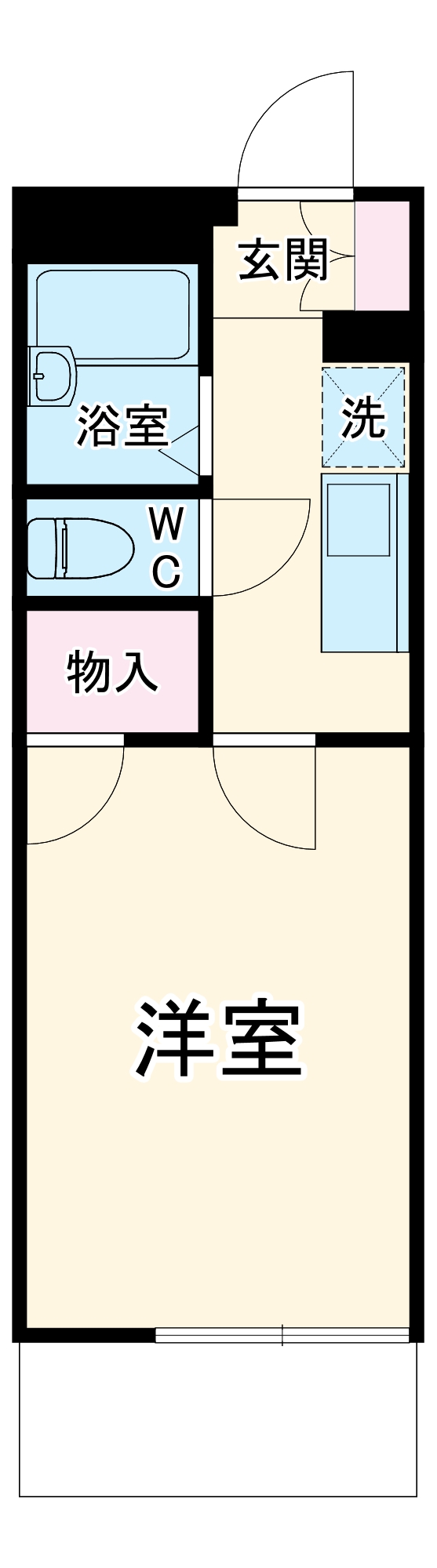 レオパレスフジニューコートの間取り