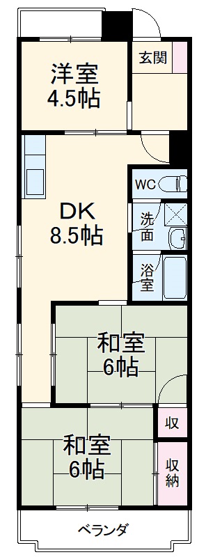 グランドハイツ豊(グランドハイツユタカ)の間取り