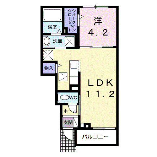 アヴァンセ・01020号室の間取り