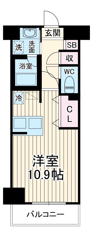 アンビエンテ横浜鴨居の間取り