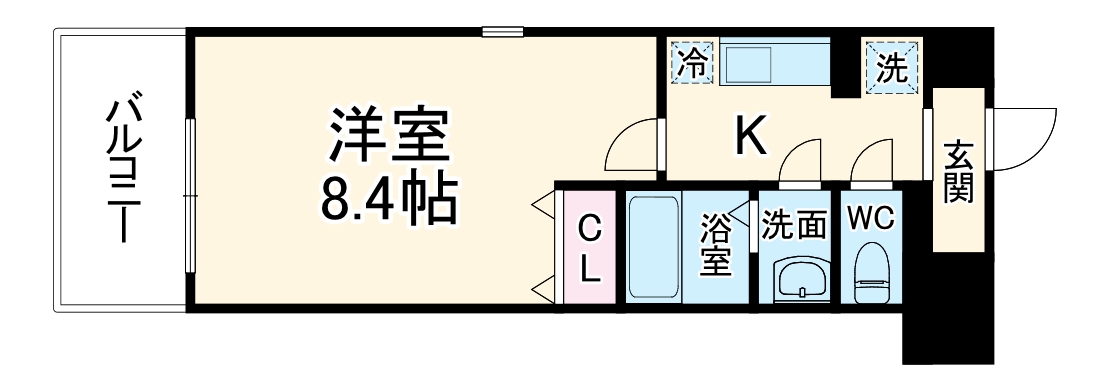 ラパス高辻の間取り
