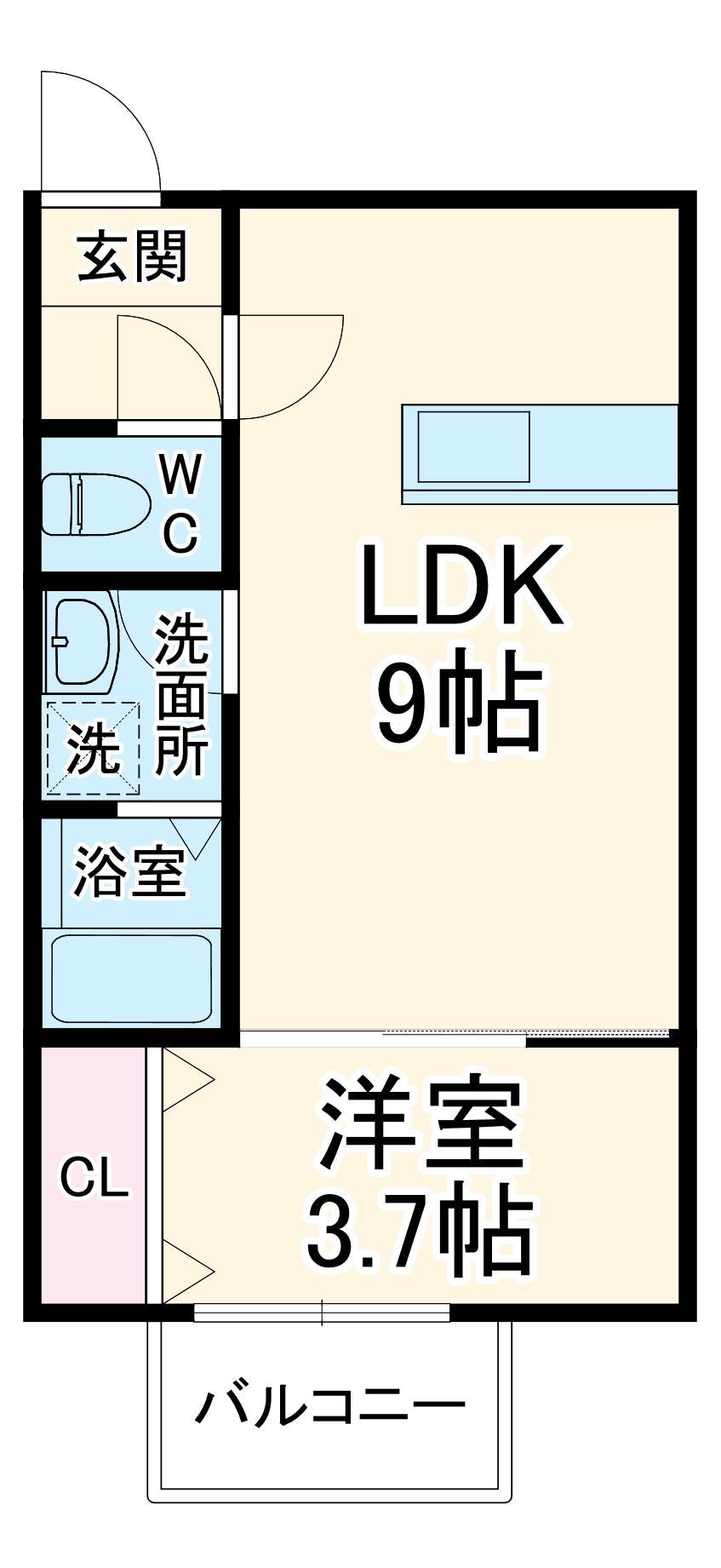 ＬＥＣＯＣＯＮ刈谷・302号室の間取り