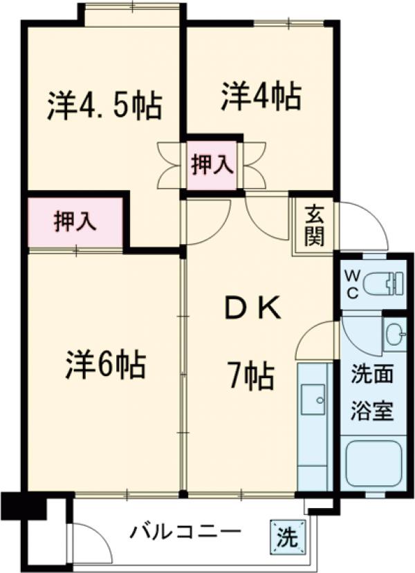 富士見町住宅 18号棟の間取り