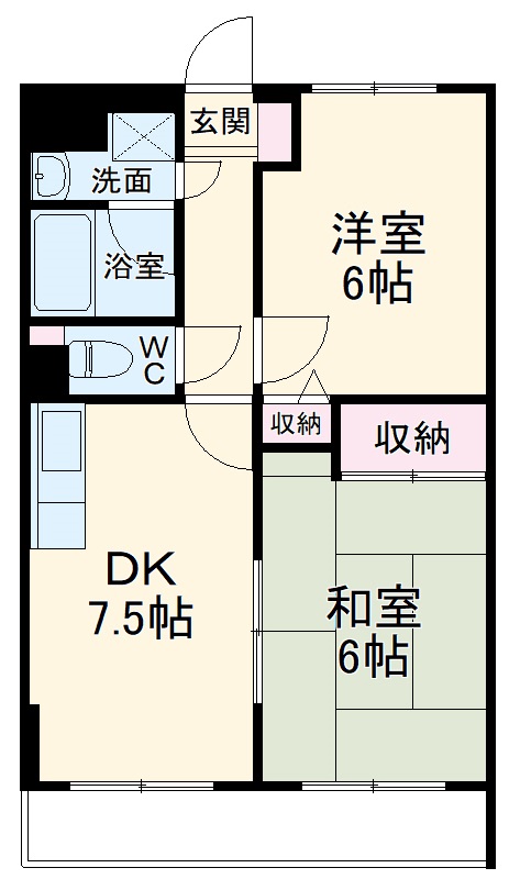 ベルコート日吉Ⅱの間取り
