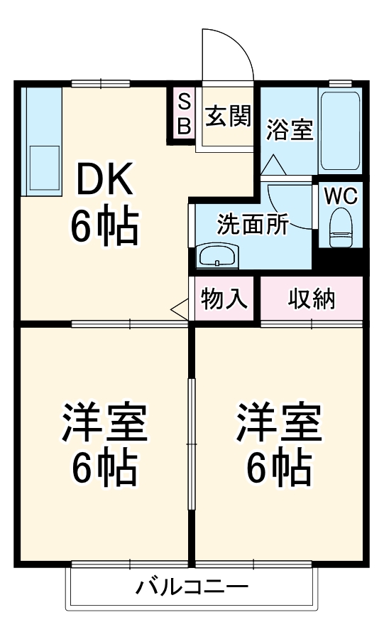 カーサエクセルの間取り