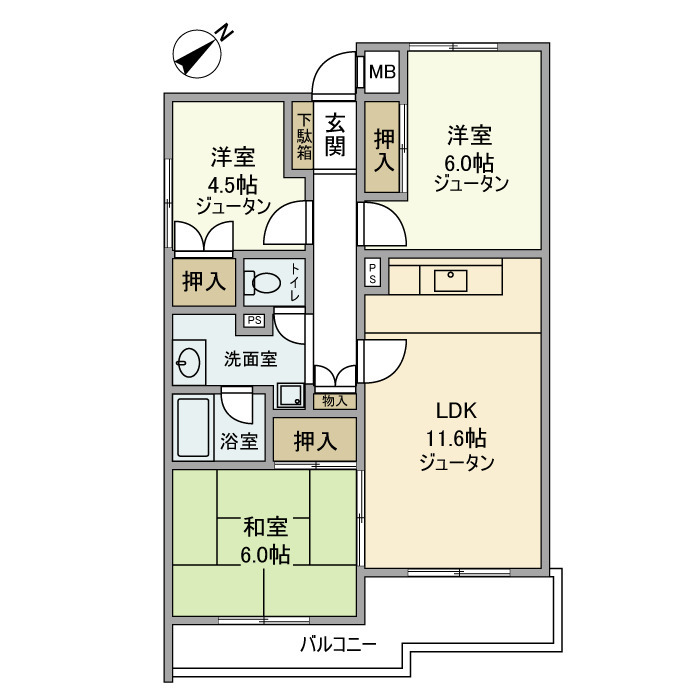 シャルム東戸塚の間取り