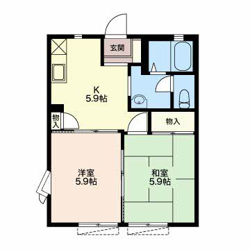 セレッソ大島の間取り