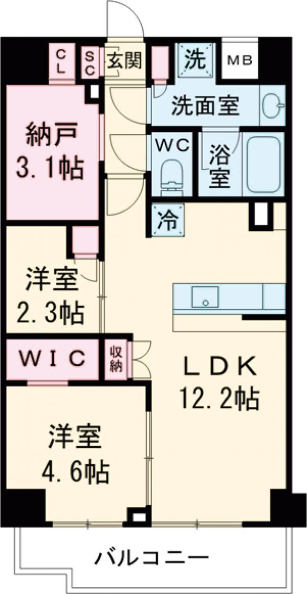コンフォリア東葛西の間取り
