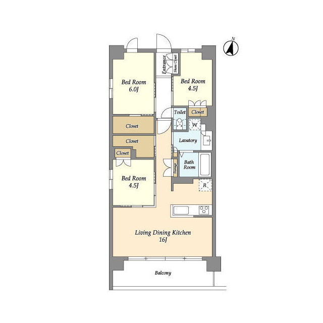 グランカーサ川口青木町公園の間取り