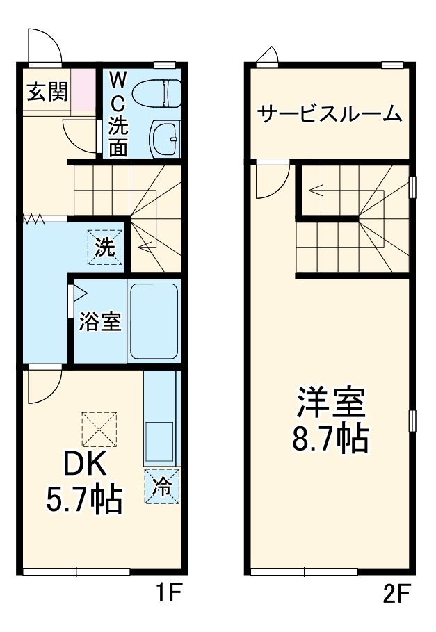 ソレーユ中野町 Aの間取り