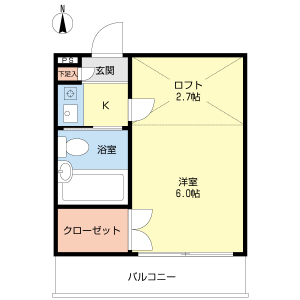 ハイツ上社の間取り