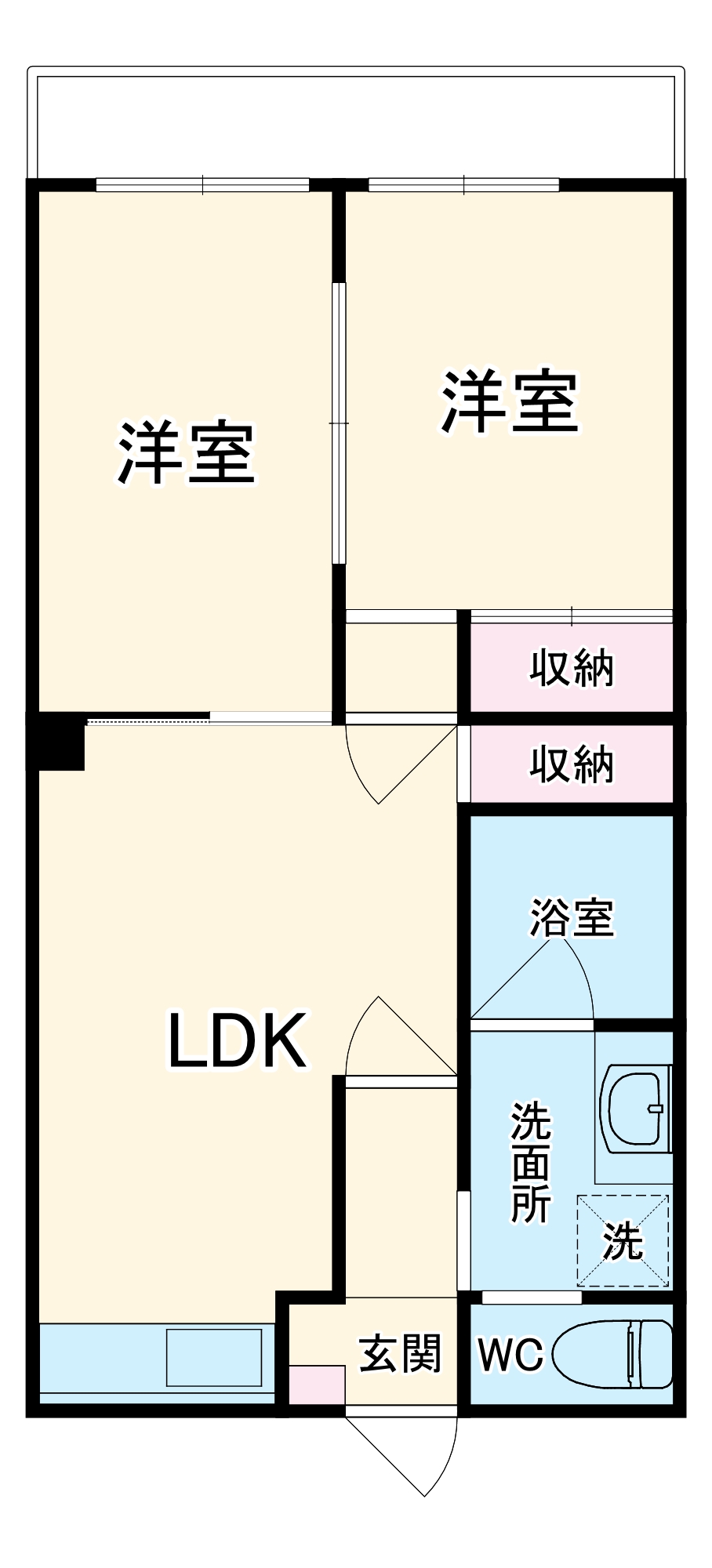 スカイハイツの間取り