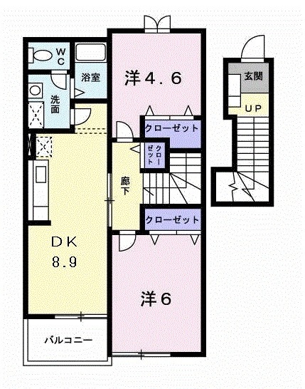 グレイスヒルAの間取り