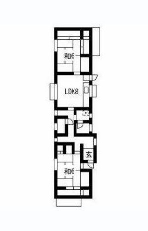 水落町 加藤借家の間取り