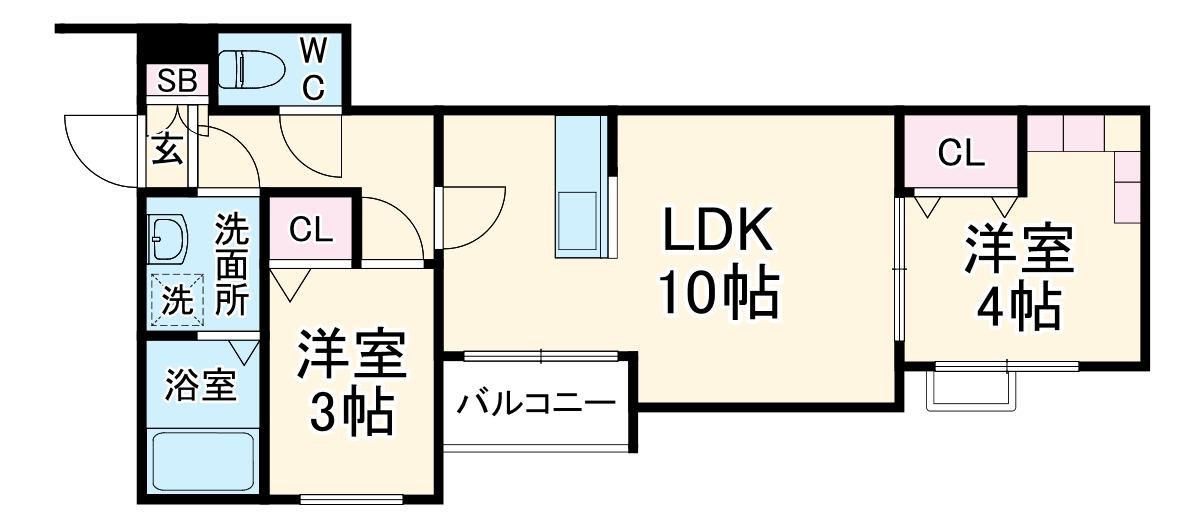 storia栄生Northの間取り