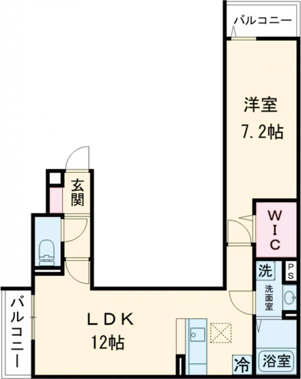 セレスティア亀有・202号室の間取り