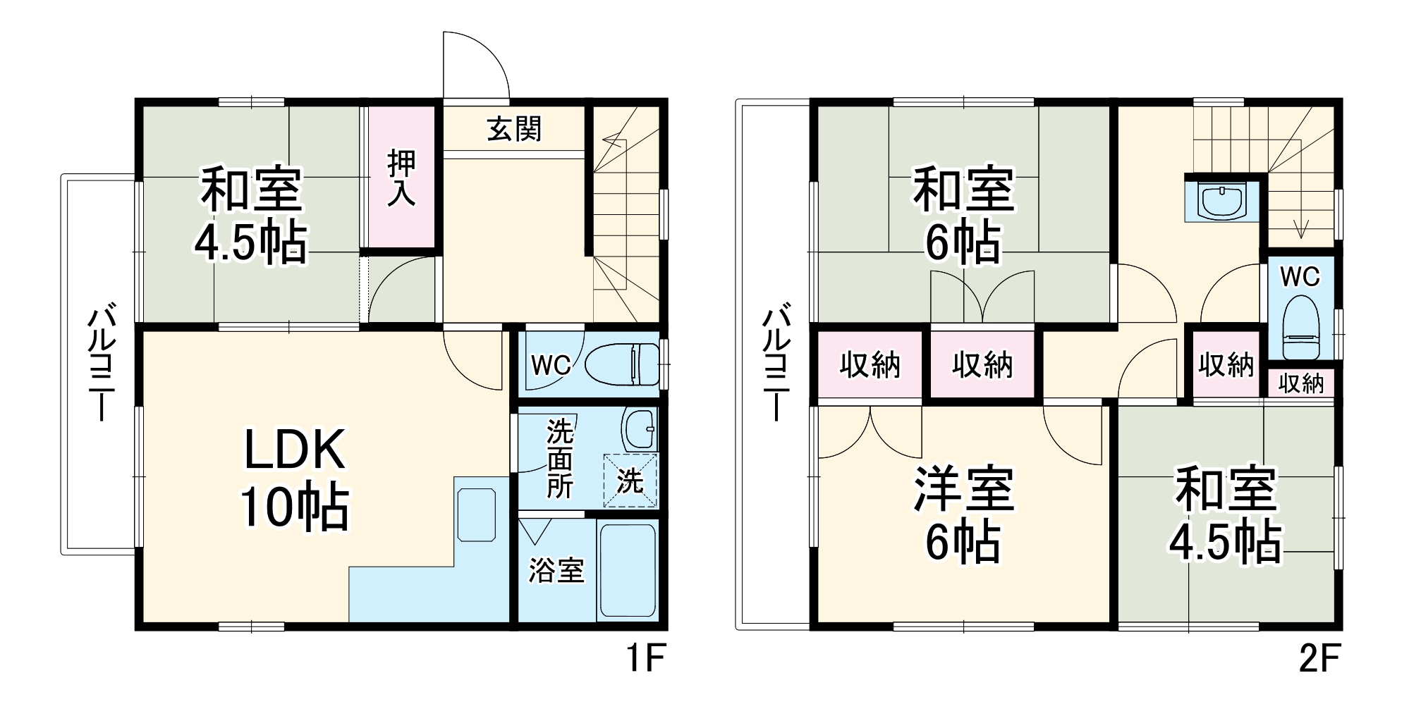 松が丘4丁目戸建の間取り