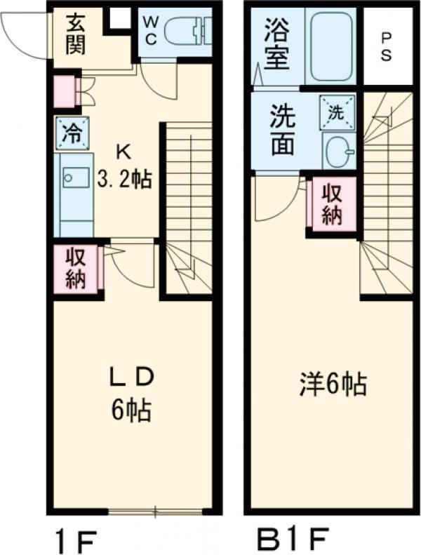 RiverResidence用賀の間取り