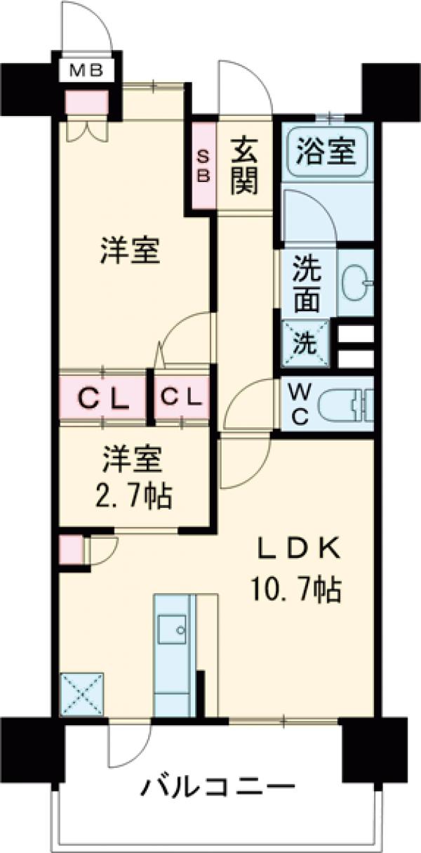 アクタス南福岡グランパークの間取り