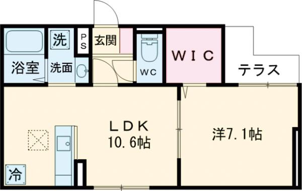 セレスティア大谷田Ⅱの間取り
