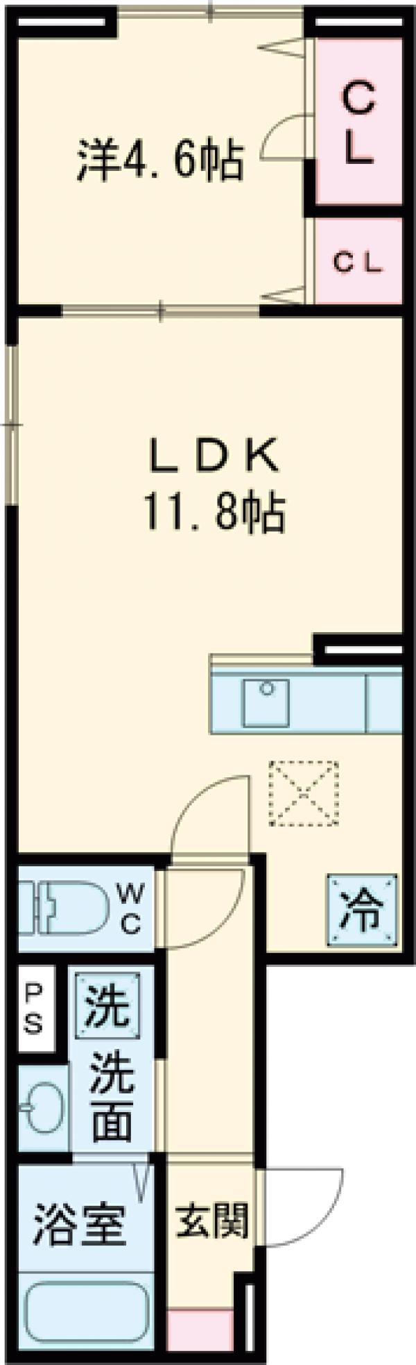 セレスティア大谷田Ⅱの間取り