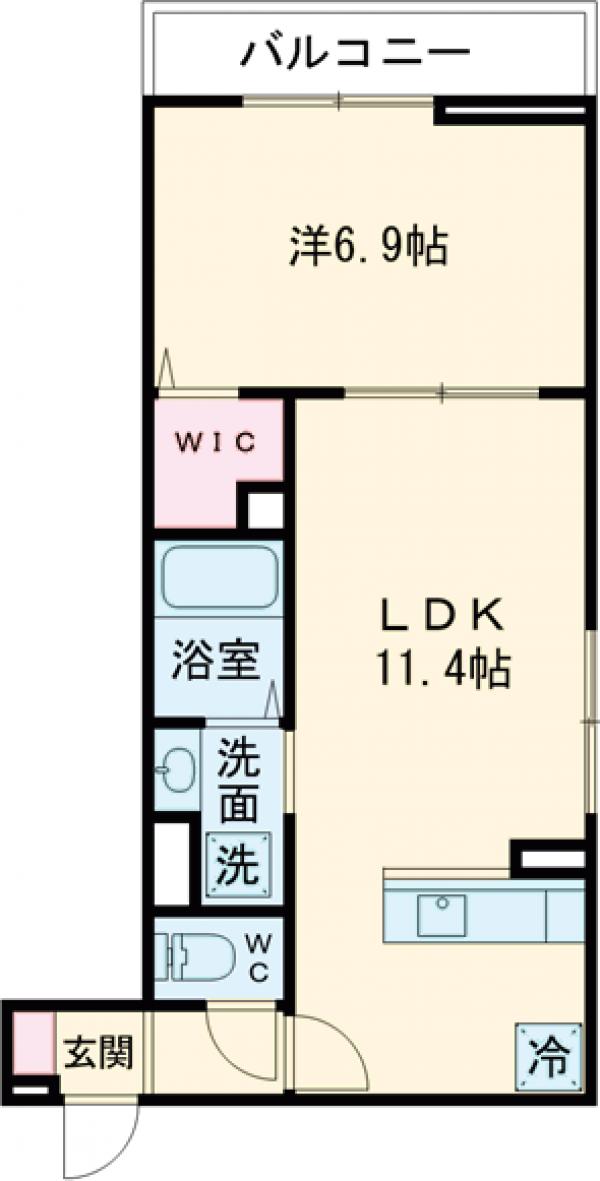 セレスティア大谷田Ⅱの間取り