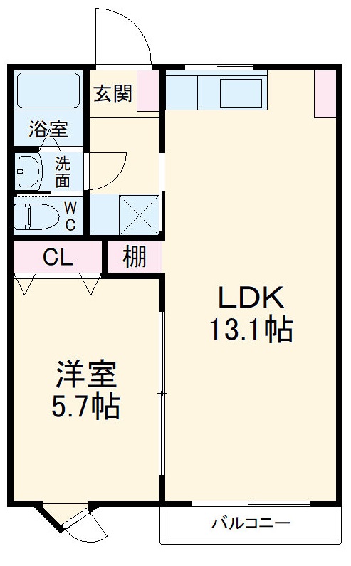 コーポ城西の間取り