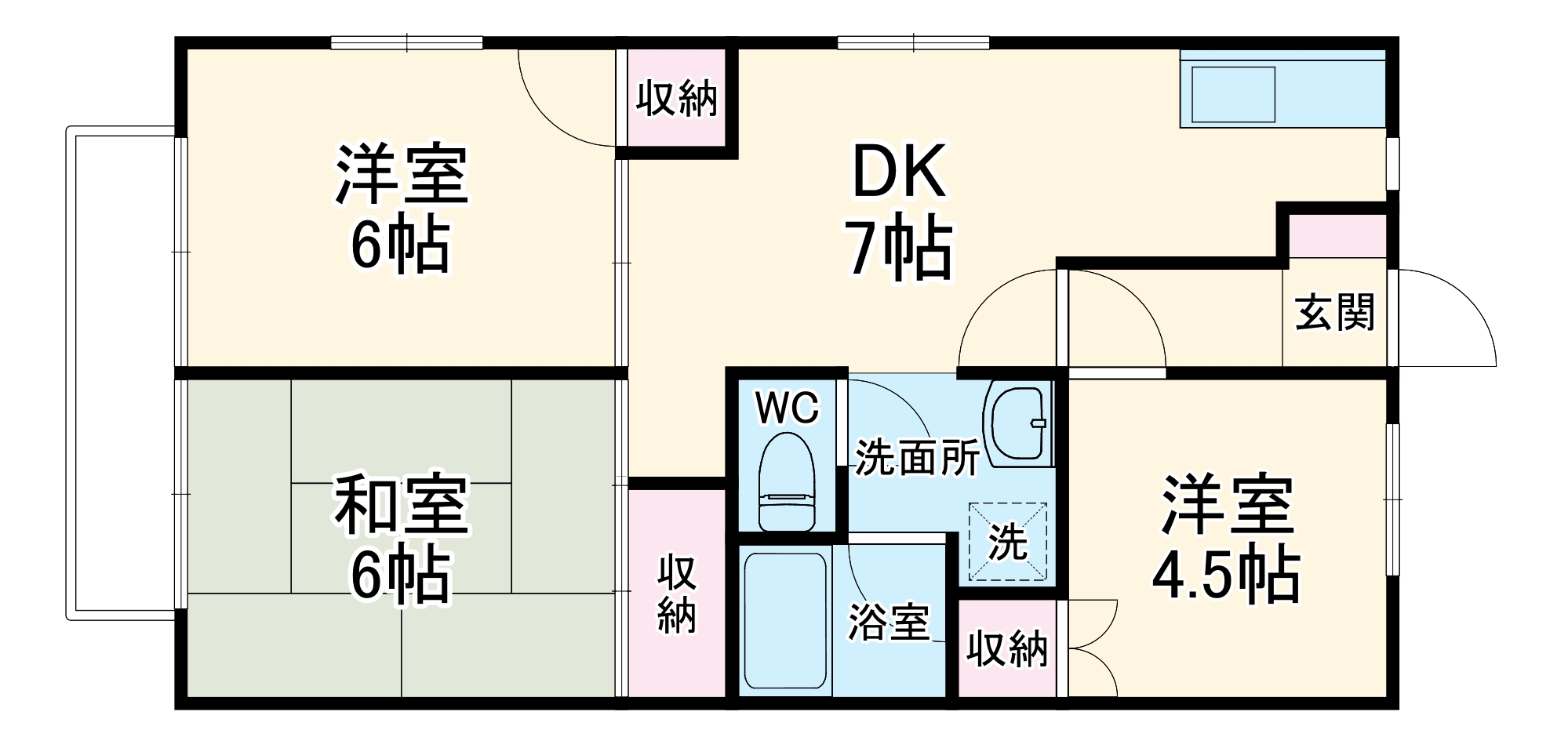 サマックスラークCの間取り