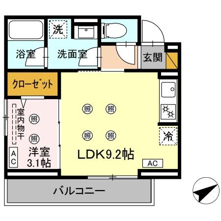コーラル西船橋・103号室の間取り