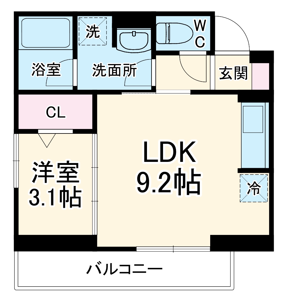 コーラル西船橋・303号室の間取り