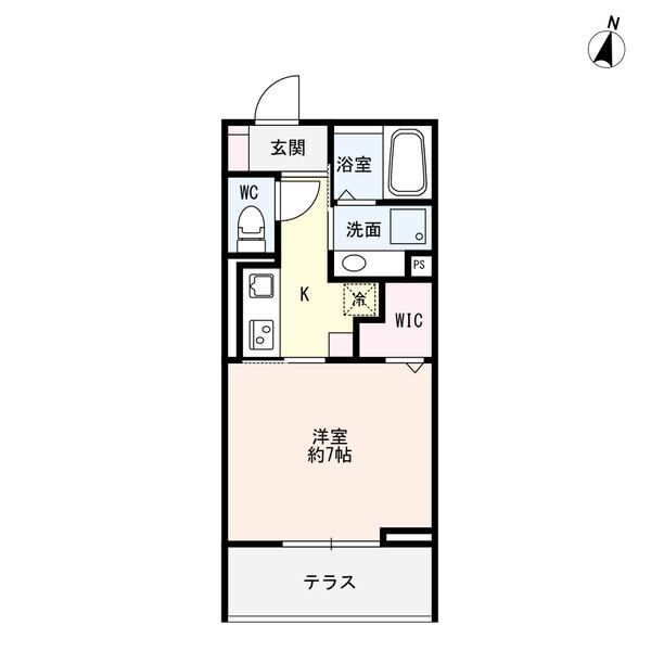 Ｃｒｏｉｘ　Ｒｏｕｓｓｅ（クロワルース）・203号室の間取り