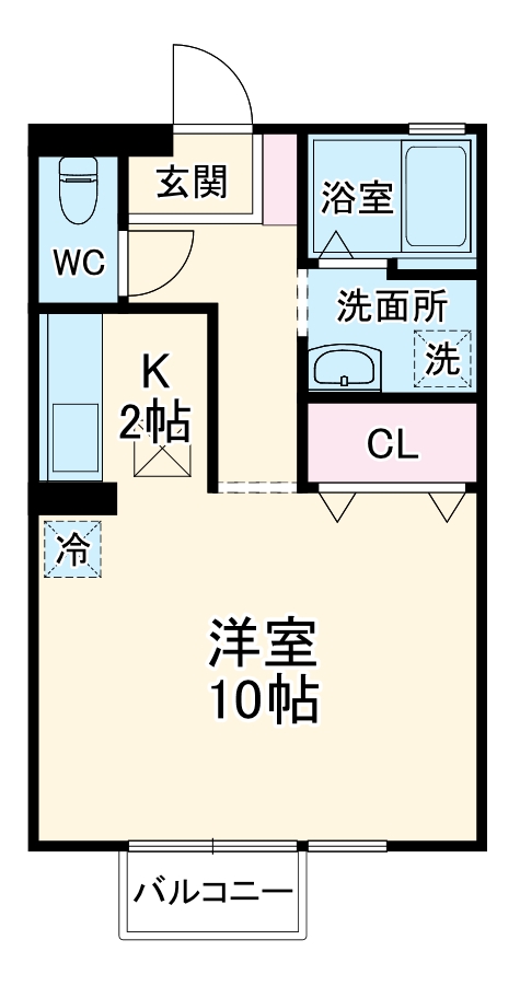 コーポYMTの間取り