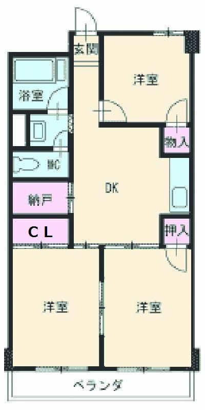 コーポ奥村の間取り