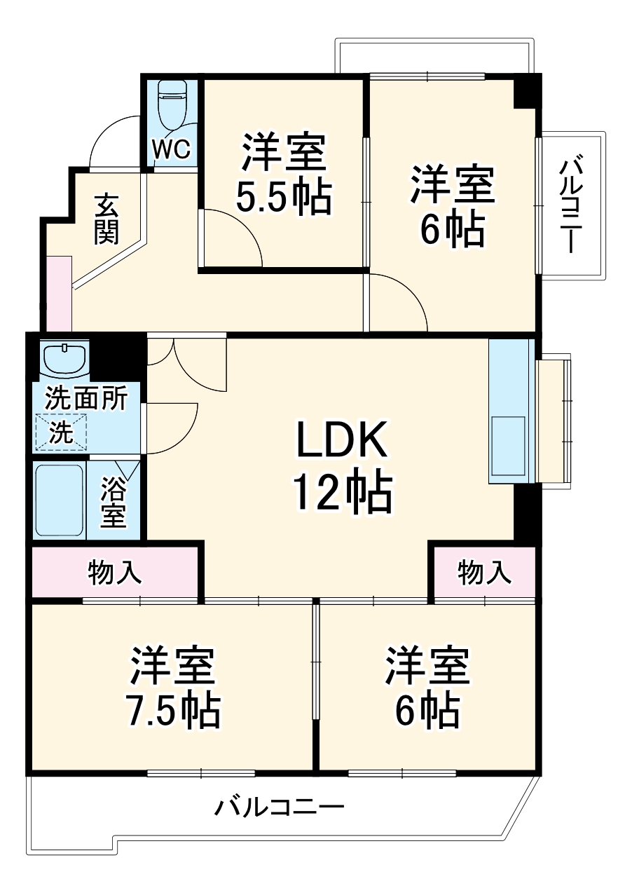 エトワール藤の間取り