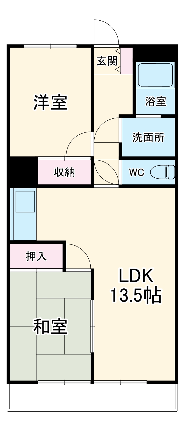サンハイツ幸楽の間取り