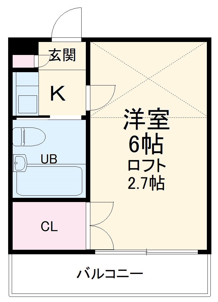 ハイツ上社の間取り