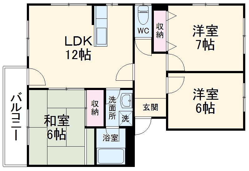 M彦尾平の間取り