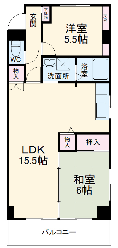 サンハイツ松井の間取り