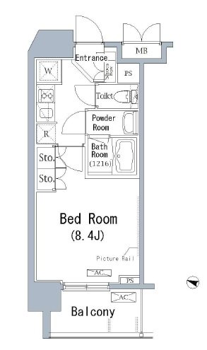パークアクシス千葉新町の間取り