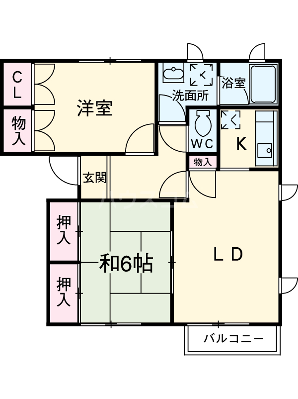 トルースヒルズITM M棟の間取り