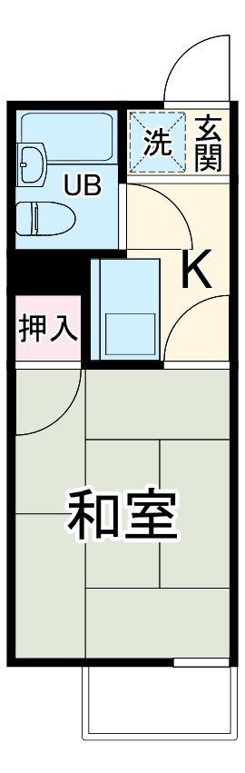 神明ハイツの間取り