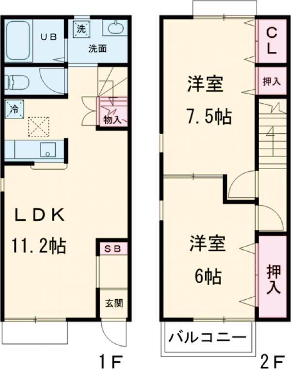 gracia 弐番館の間取り