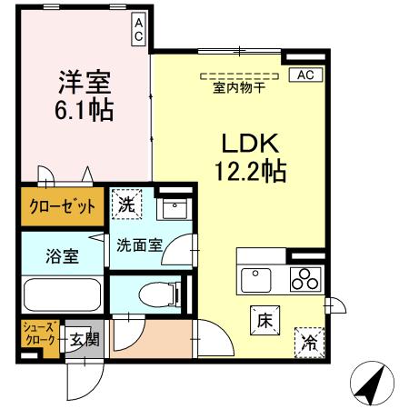 D-ROOM散田町の間取り