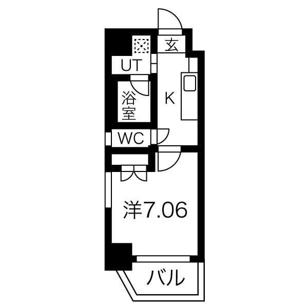 アールズタワー池下西の間取り