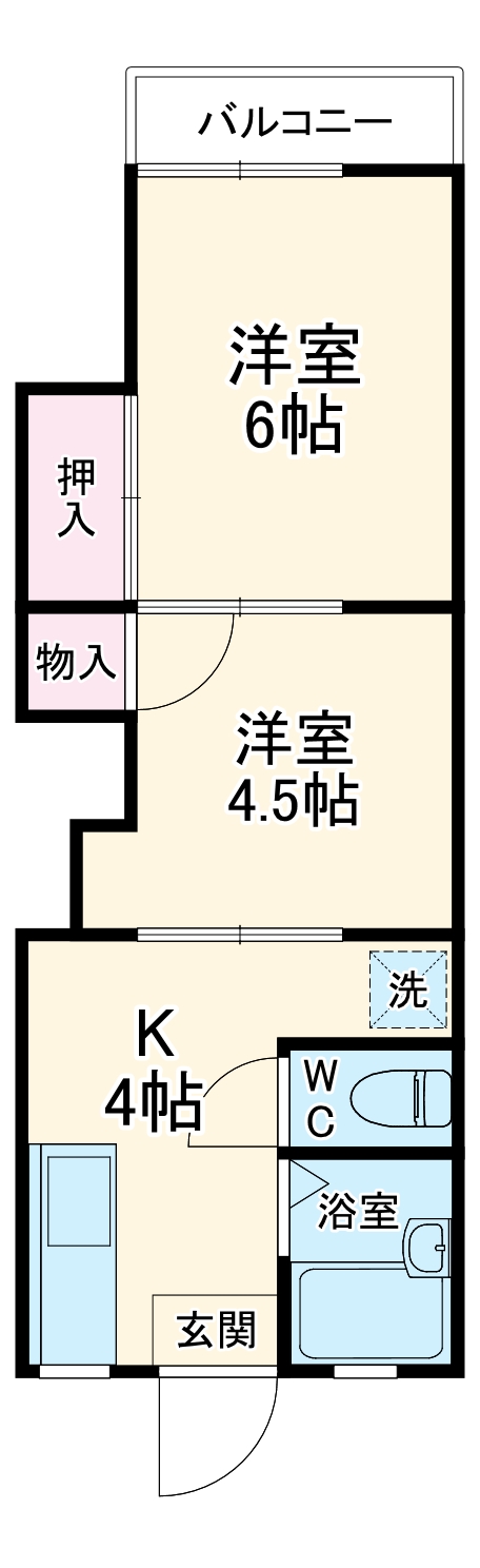コーポ壱番館の間取り