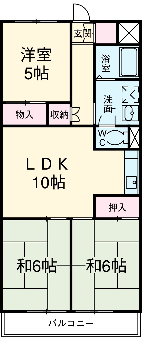 明正雅ハイツの間取り