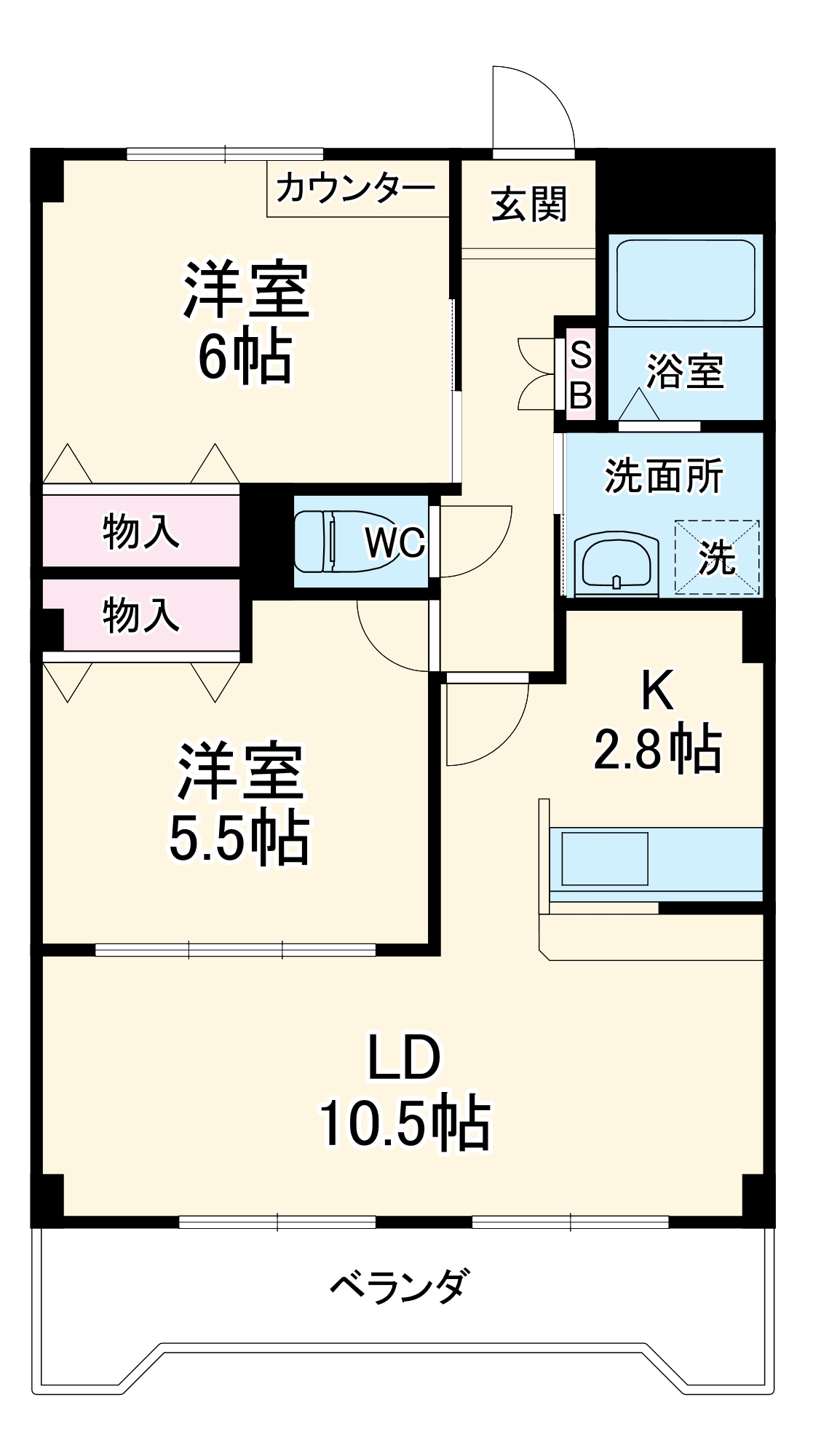 ヴェルスの間取り